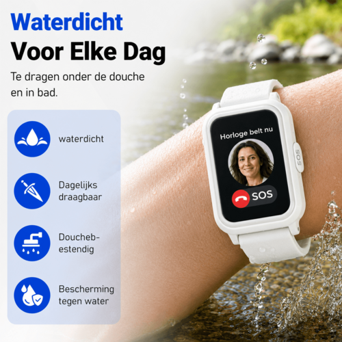 PersonalClick PersonalClick PC45 Smal - Alarm Horloge Ouderen - Valdetectie- Waterdicht- SOS Knop - Extra smal en lange accuduur - Wit PersonalClick PersonalClick PC45 Smal - Alarm Horloge Ouderen - Valdetectie- Waterdicht- SOS Knop - Extra smal en lange accuduur - Wit