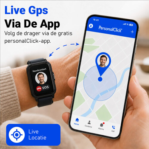PersonalClick PersonalClick PC45 Smal - Alarm Horloge Ouderen - Valdetectie- Waterdicht- SOS Knop - Extra smal en lange accuduur - Rood PersonalClick PersonalClick PC45 Smal - Alarm Horloge Ouderen - Valdetectie- Waterdicht- SOS Knop - Extra smal en lange accuduur - Rood