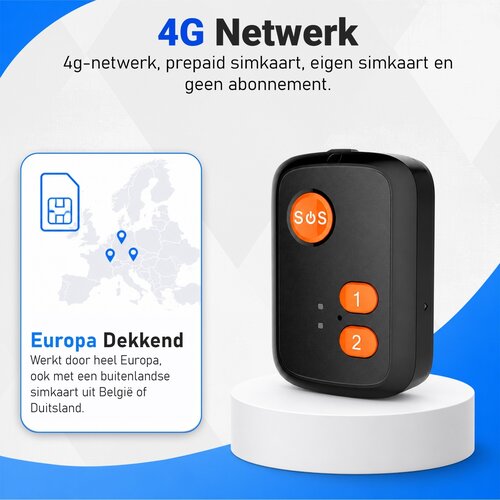 PersonalClick PersonalClick PC20 4G SOS Alarmknop voor Senioren & Personen – GPS Tracker – Waterdicht – Inclusief Simkaart – Zonder Abonnement