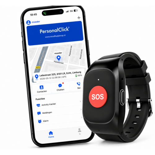 PersonalClick PersonalClick PC20 Alarmhorloge voor Ouderen – Slimme SOS, GPS en Valdetectie – Zonder Abonnement PersonalClick PersonalClick PC20 Alarmhorloge voor Ouderen – Slimme SOS, GPS en Valdetectie – Zonder Abonnement