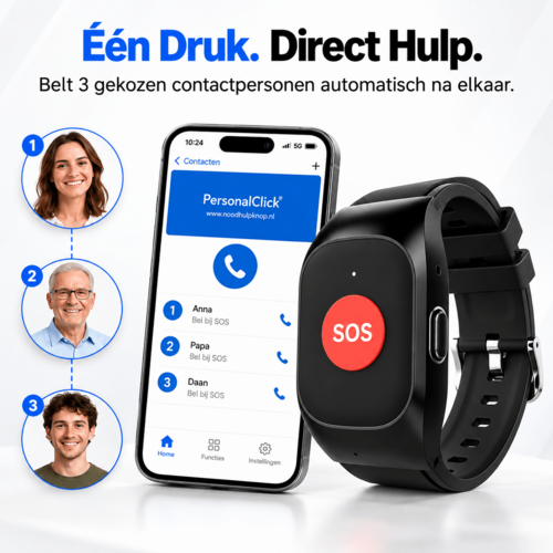 PersonalClick PersonalClick PC20 Alarmhorloge voor Ouderen – Slimme SOS, GPS en Valdetectie – Zonder Abonnement PersonalClick PersonalClick PC20 Alarmhorloge voor Ouderen – Slimme SOS, GPS en Valdetectie – Zonder Abonnement