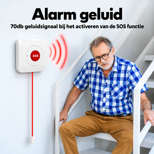 PersonalClick PersonalClick Trekkoord Alarm voor Ouderen – SOS Noodknop met 70 dB Geluid – Zonder Abonnement PersonalClick PersonalClick Trekkoord Alarm voor Ouderen – SOS Noodknop met 70 dB Geluid – Zonder Abonnement