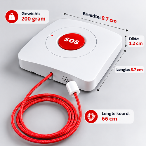 PersonalClick PersonalClick Trekkoord Alarm voor Ouderen – SOS Noodknop met 70 dB Geluid – Zonder Abonnement PersonalClick PersonalClick Trekkoord Alarm voor Ouderen – SOS Noodknop met 70 dB Geluid – Zonder Abonnement