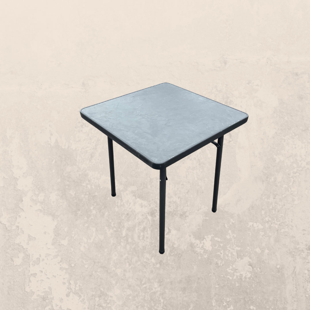 Statafel Rome blad wit gemarmerd ø 80 cm. | Verhuur