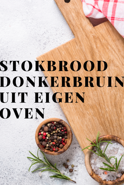 Stokbrood donkerbruin, uit eigen oven