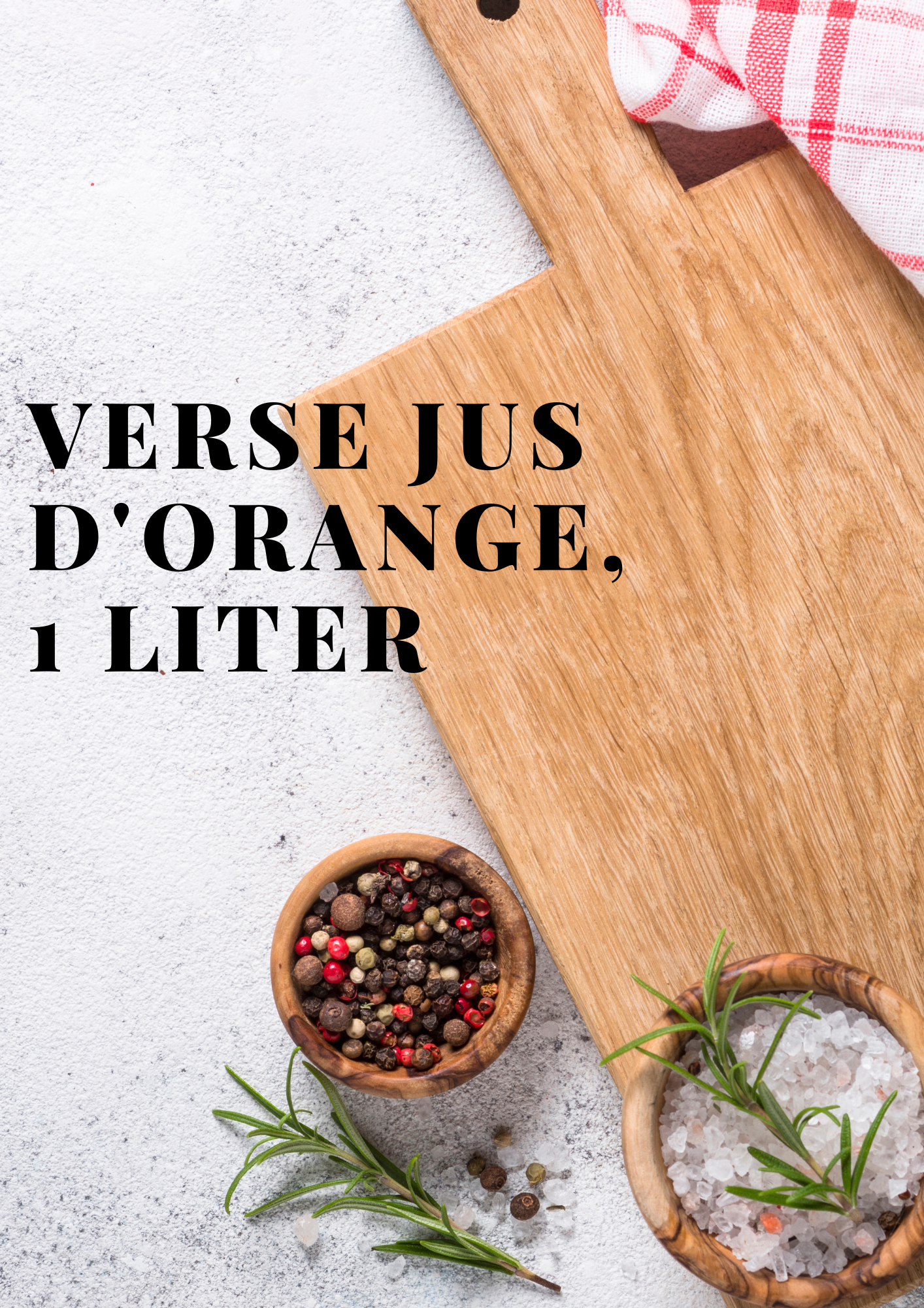 Jus Vers Verse jus d'orange, 1 liter - Poel Vers