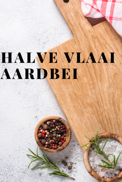 Halve vlaai aardbei