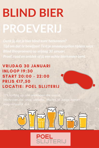 Blind bier proeverij