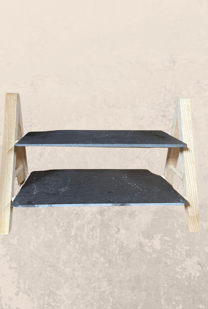 Etagère  hout en steen