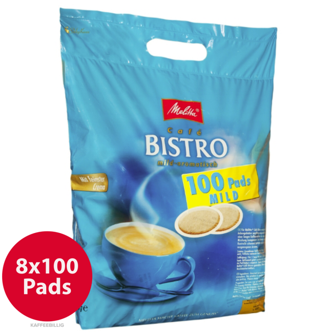 Melitta Bistro Kaffeepads Megabeutel Milde Röstung 100x