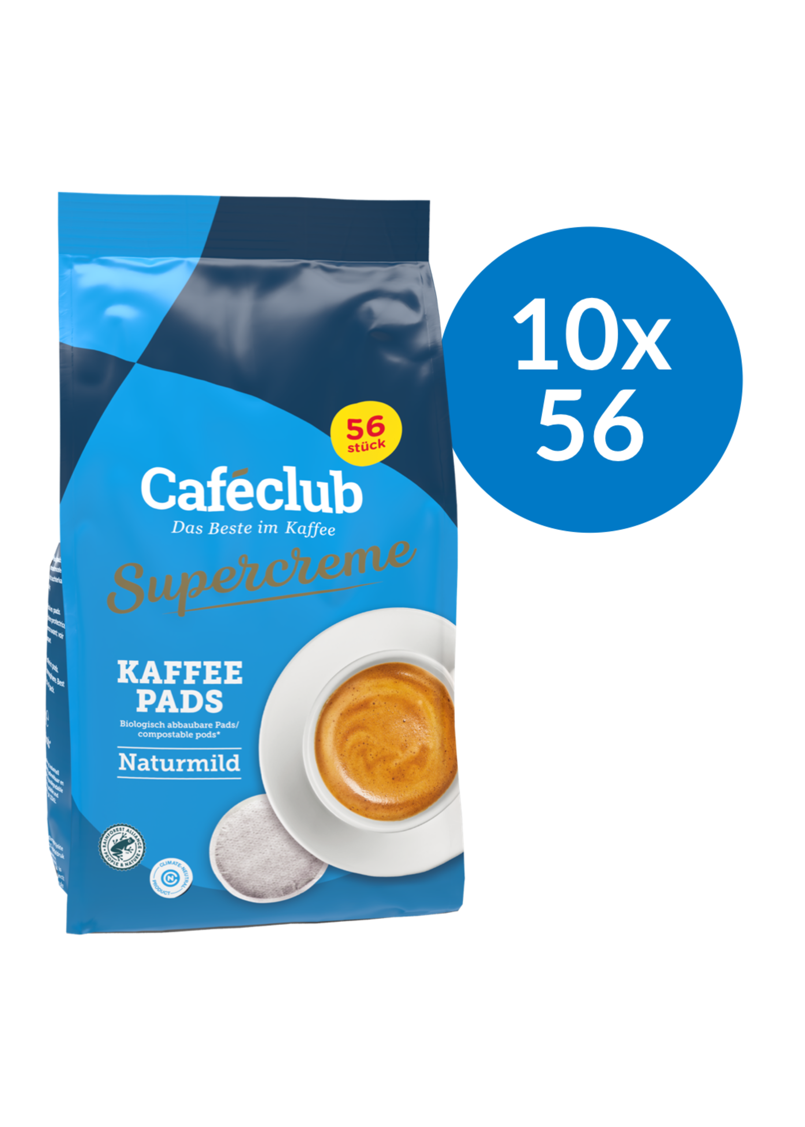 Caféclub Caféclub Supercreme Mild Pads, 56x