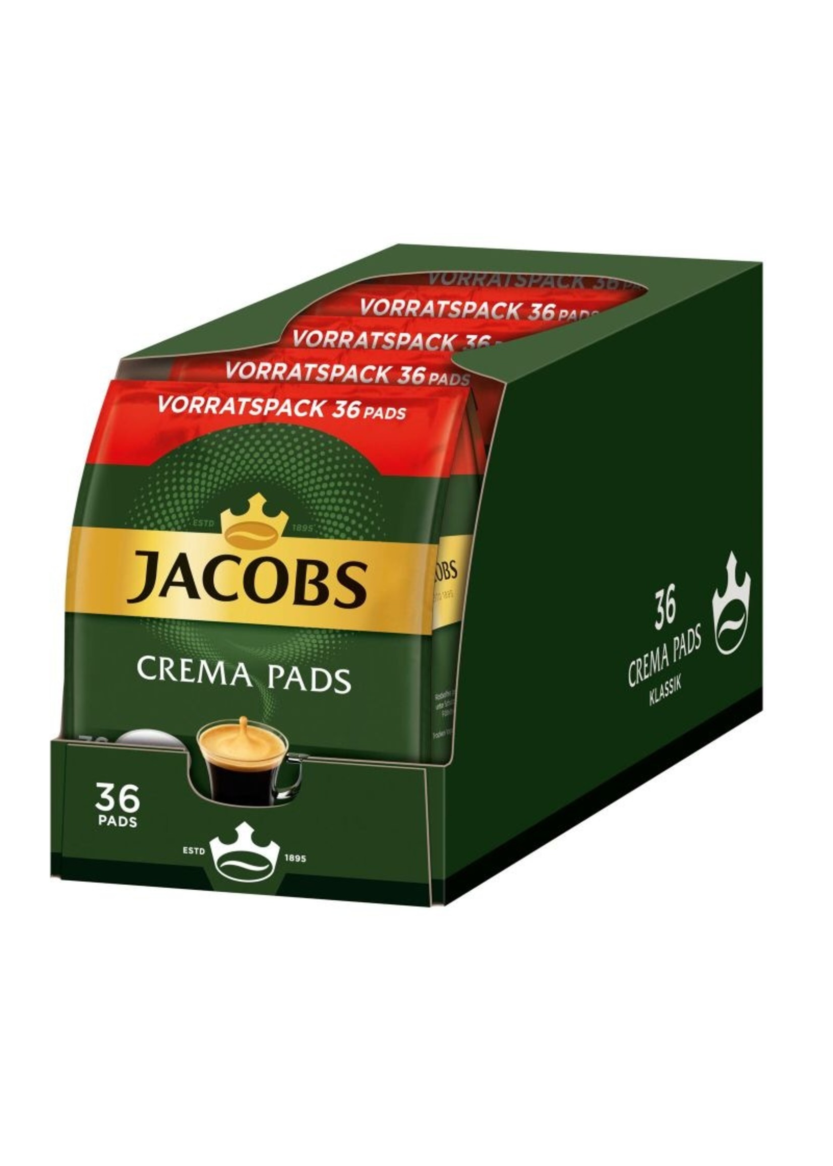 Jacobs Jacobs Crema Kaffeepads 36x