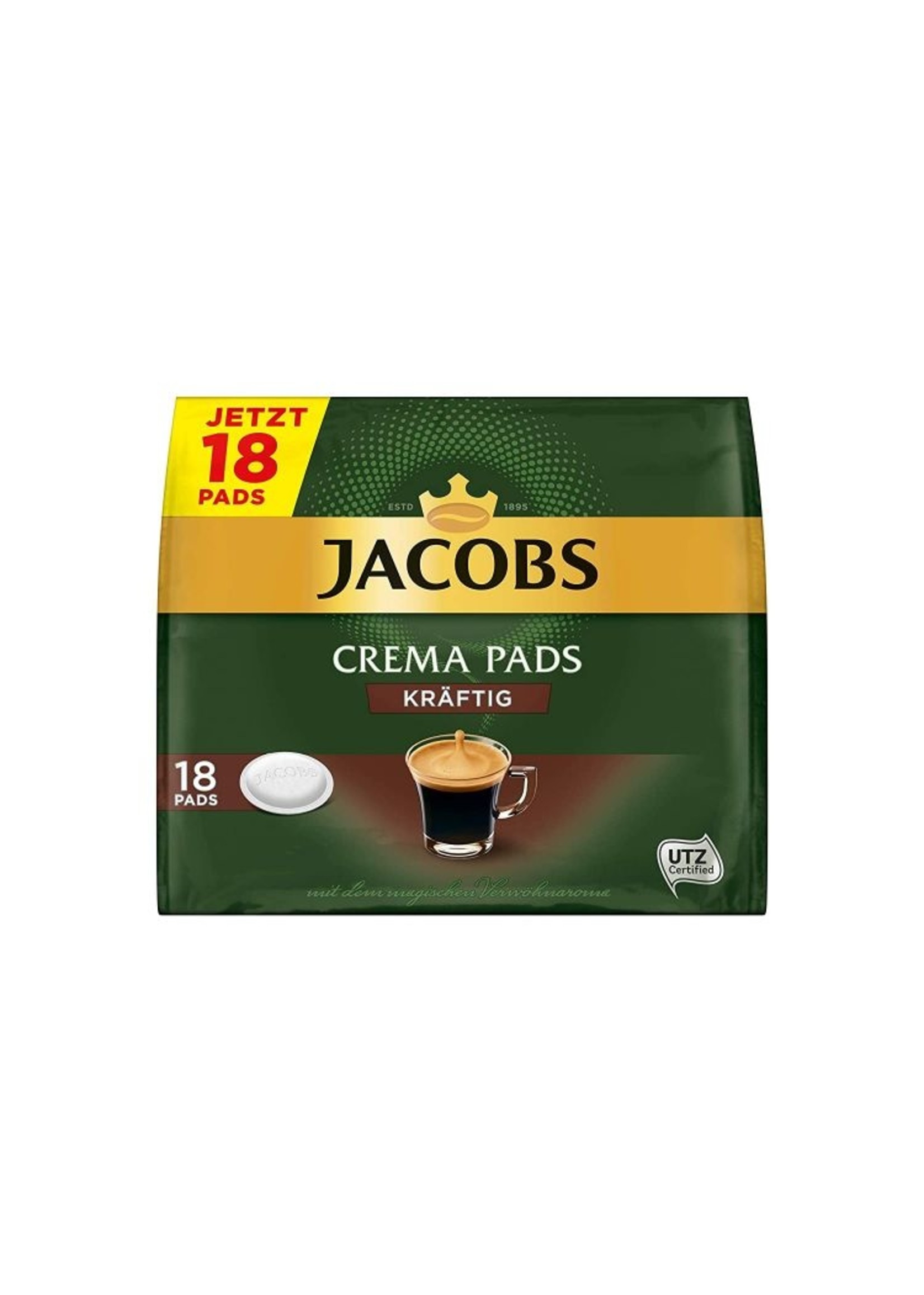 Jacobs Jacobs Crema Kraftig Kaffeepads 18x
