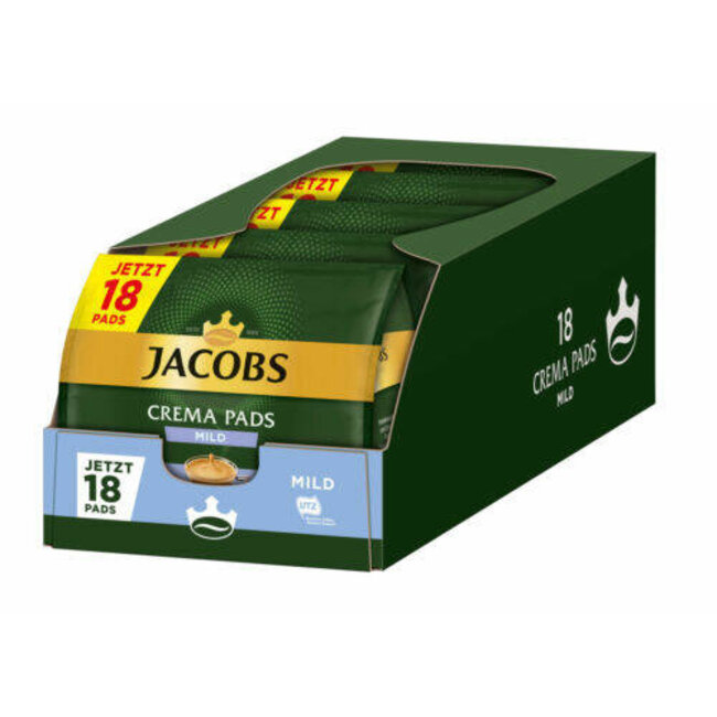 Jacobs Crema Mild Kaffeepads 18x