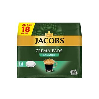 Jacobs Jacobs Crema Balance UTZ 18 Kaffeepads