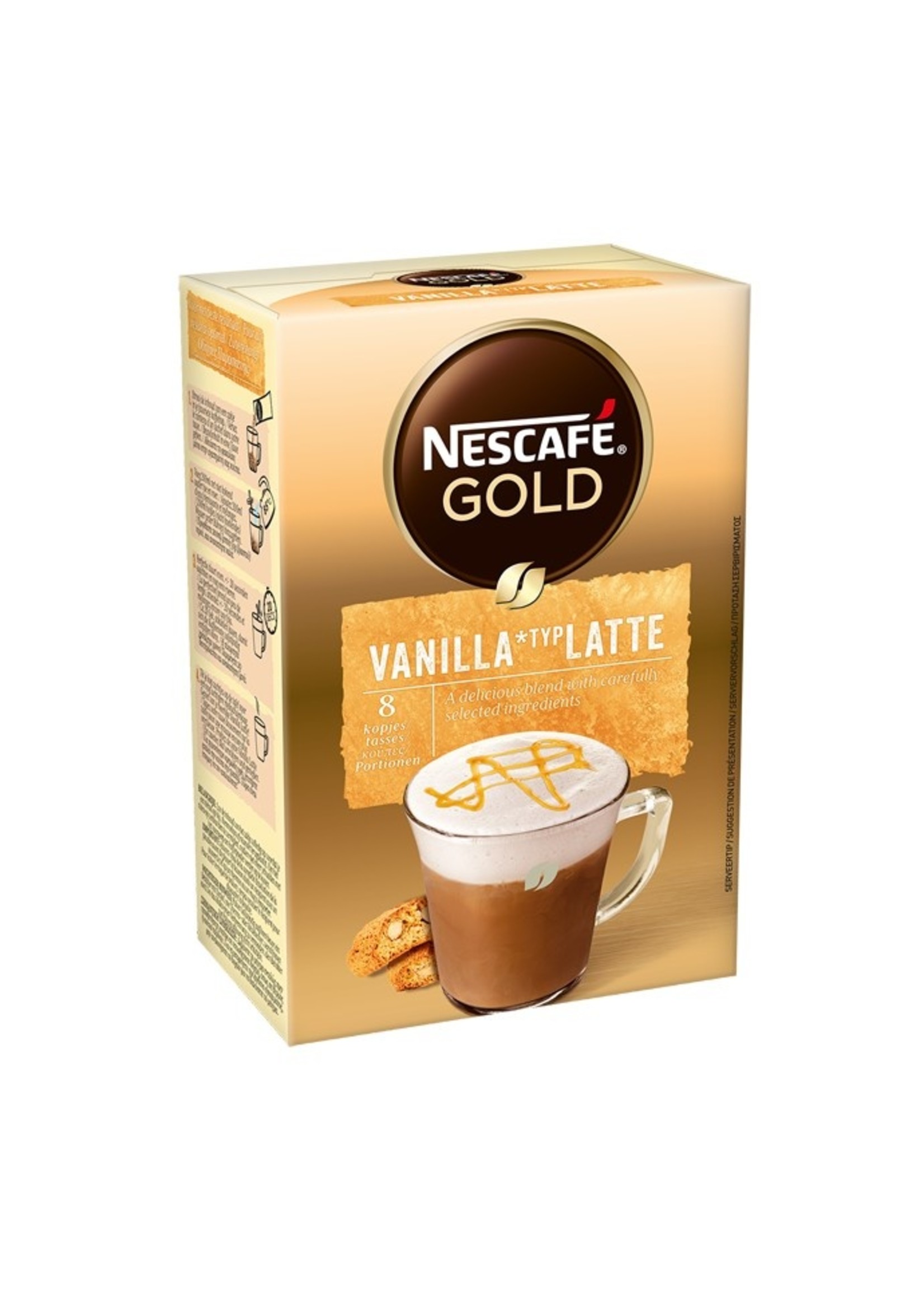 Nescafé  Nescafé Gold Latte Vanille beutel 8x