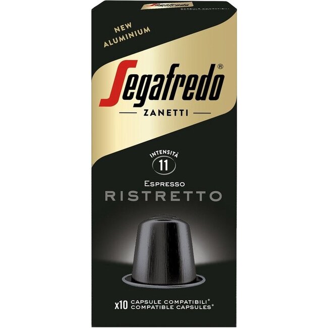 Segafredo Ristretto Aluminium Kapseln für Nespresso 10x