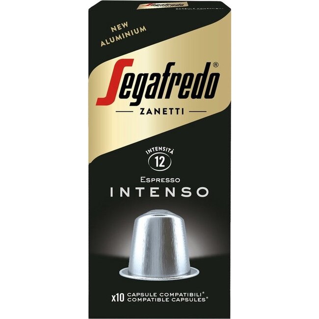 Segafredo Intenso Aluminium Kapseln für Nespresso 10x
