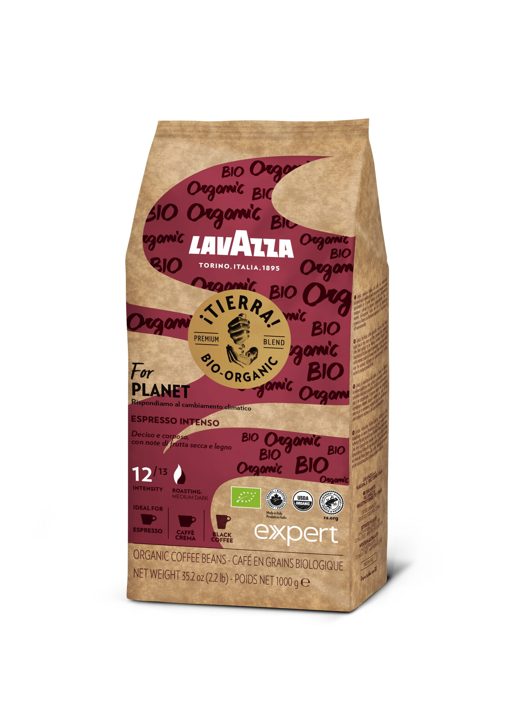 Lavazza Lavazza Tierra Bio Intenso Kaffeebohnen 1 kg