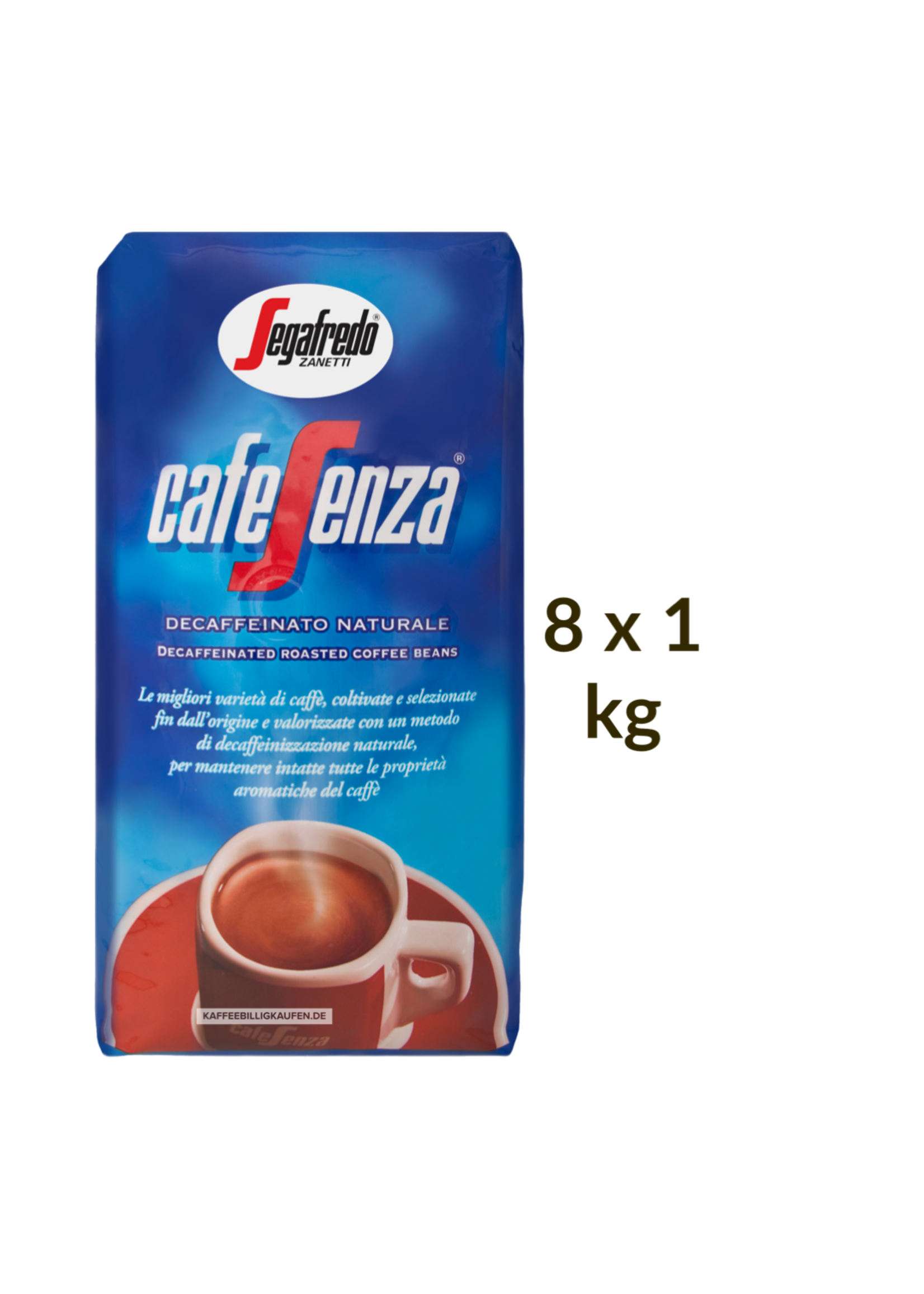 Segafredo Segafredo Cafesenza Kaffeebohnen entkoffeiniert 1 kg