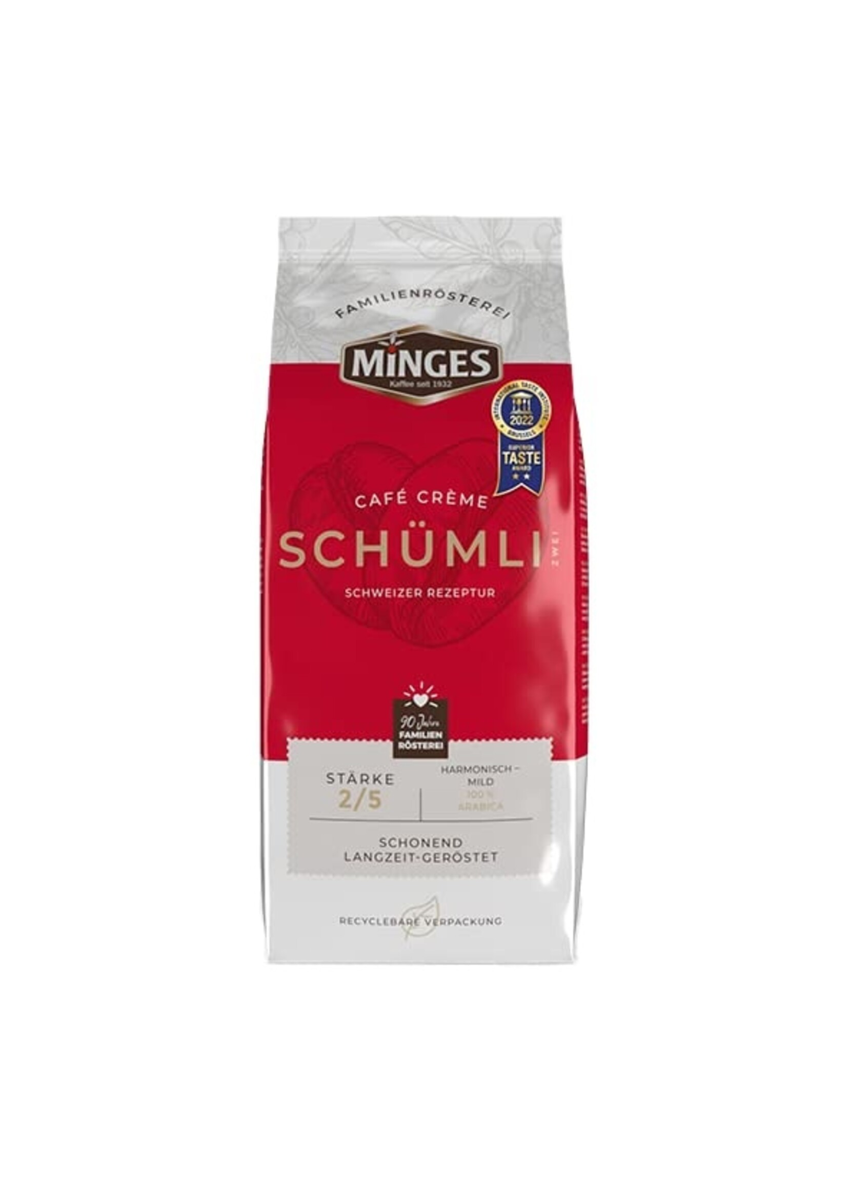 Minges Minges Schweizer Café Crème Schümli ll Kaffeebohnen 1000 g