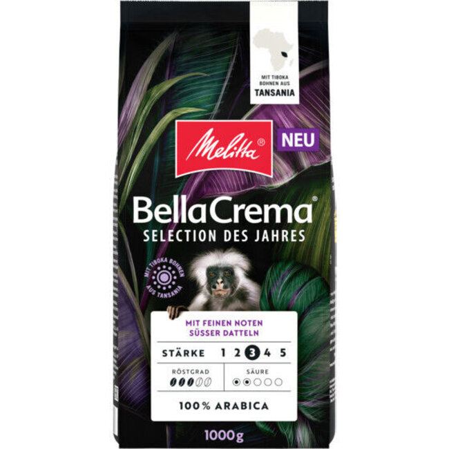 Melitta BellaCrema Selektion des Jahres 2024 bohnen 1kg