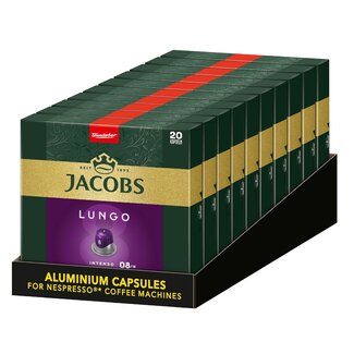 Jacobs Jacobs Lungo Intenso 200 Nespresso kompatibele Kapseln