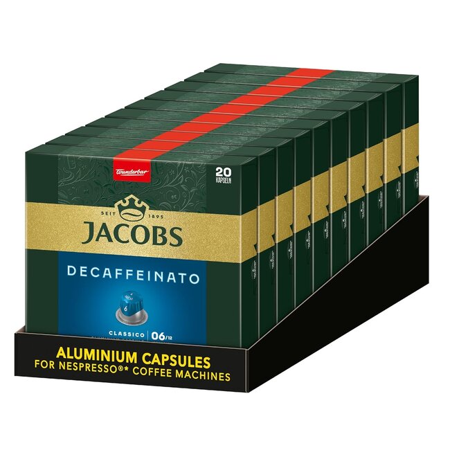 Jacobs Lungo Decafe 200 Nespresso kompatibele Kapseln