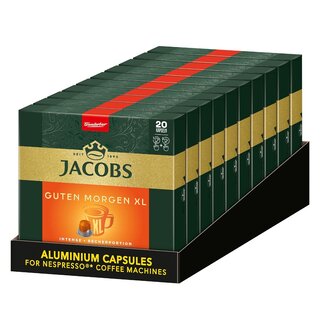 Jacobs Jacobs Guten Morgen XL Intense 200 Nespresso kompatibele Kapseln