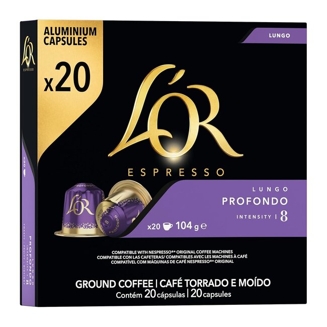 L'OR Espresso Lungo Profondo 20 Aluminium-NCC-Kapseln