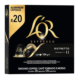 L'OR Espresso Ristretto 20 NCC-Aluminiumkapseln