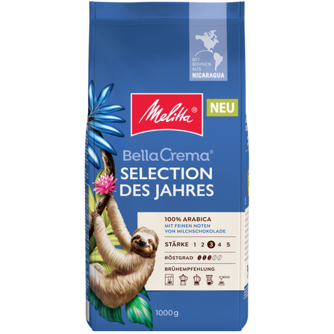 Melitta BellaCrema Selektion des Jahres 2025 bohnen 1kg