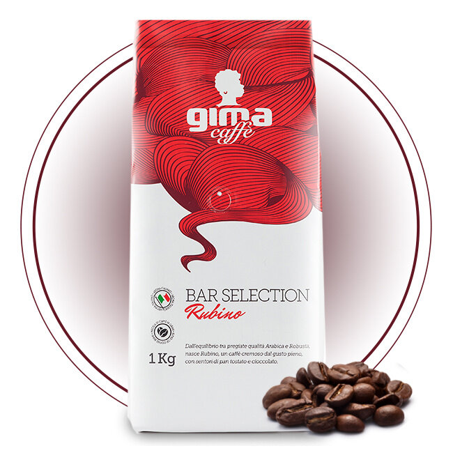 Gima Caffè Gima Caffè Bar Selection Rubino Kaffeebohnen 1 kg