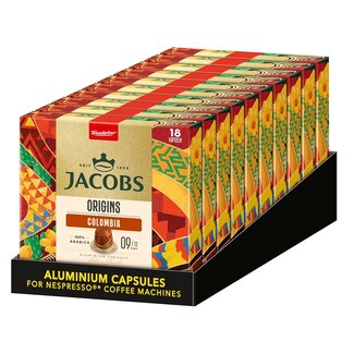 Jacobs Jacobs Origin Colombia Nespresso-kompatible Kapseln – 180 Stück