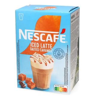 Nescafé  Nescafé Iced Salted Caramel Latte beutel 7x
