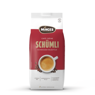 Minges Schweizer Café Crème Schümli Kaffeebohnen 1000 g