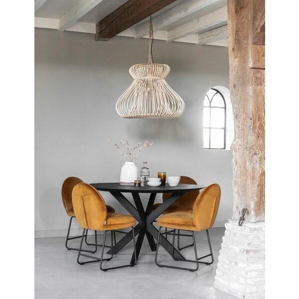 Dining table Shape black round