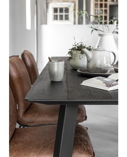 Dining table Shape black rectangular