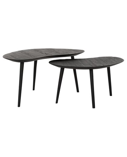 Coffee table Organus black, set of 2