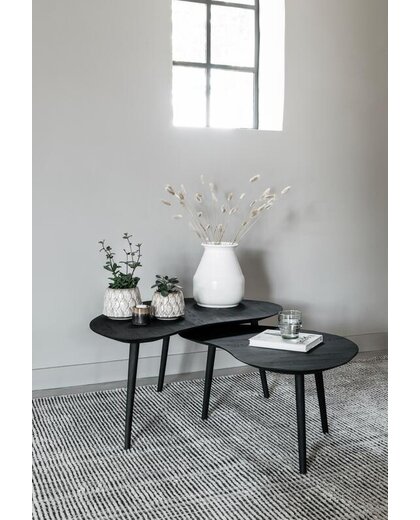 Coffee table Organus black, set of 2