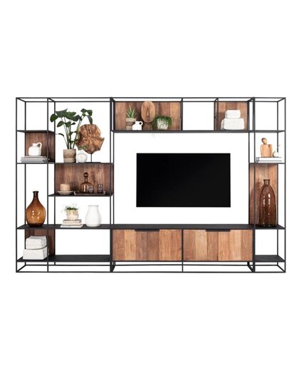 TV wall element bookrack Cosmo large