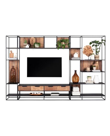 TV wall element bookrack Cosmo small