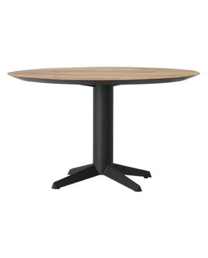 Dining table Soho round teakwood