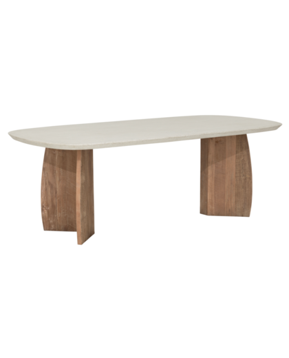 Dining table Nova faux travertine