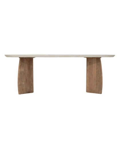 Dining table Nova faux travertine