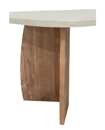 Dining table Nova faux travertine