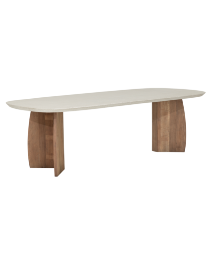 Dining table Nova faux travertine