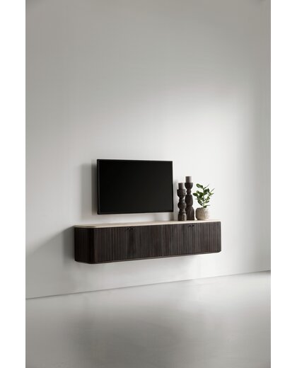 Hanging TV stand Maroon medium