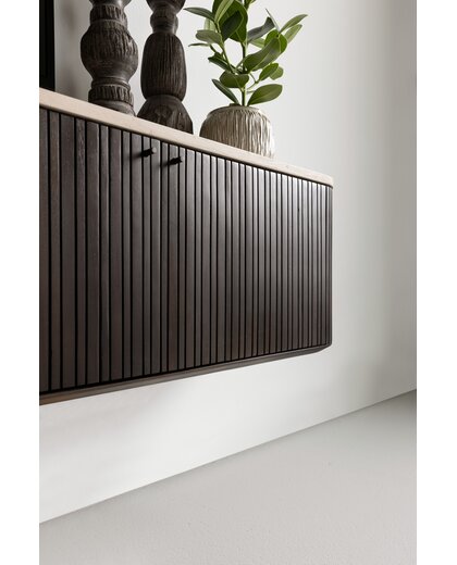 Hanging TV stand Maroon medium