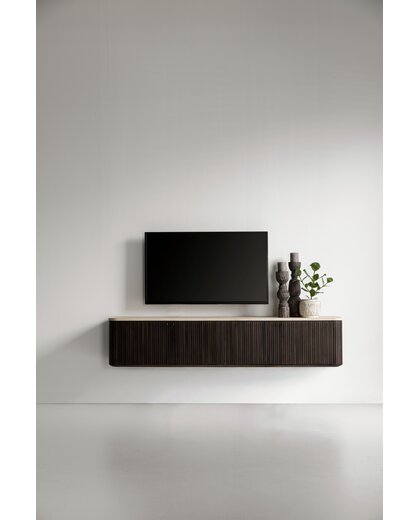 Hanging TV stand Maroon medium